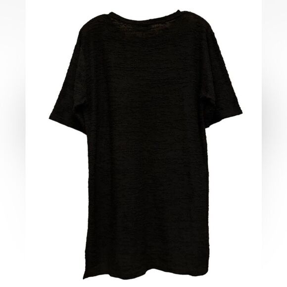 KEEPING NY EVERYWHERE KNYEW Shirt Mens Large Black Textured Designer Tee - Picture 1 of 8